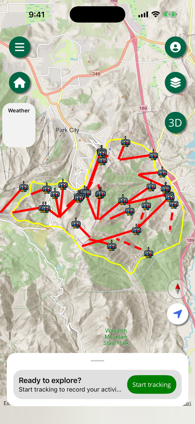 Deer Valley Mountain Map map preview