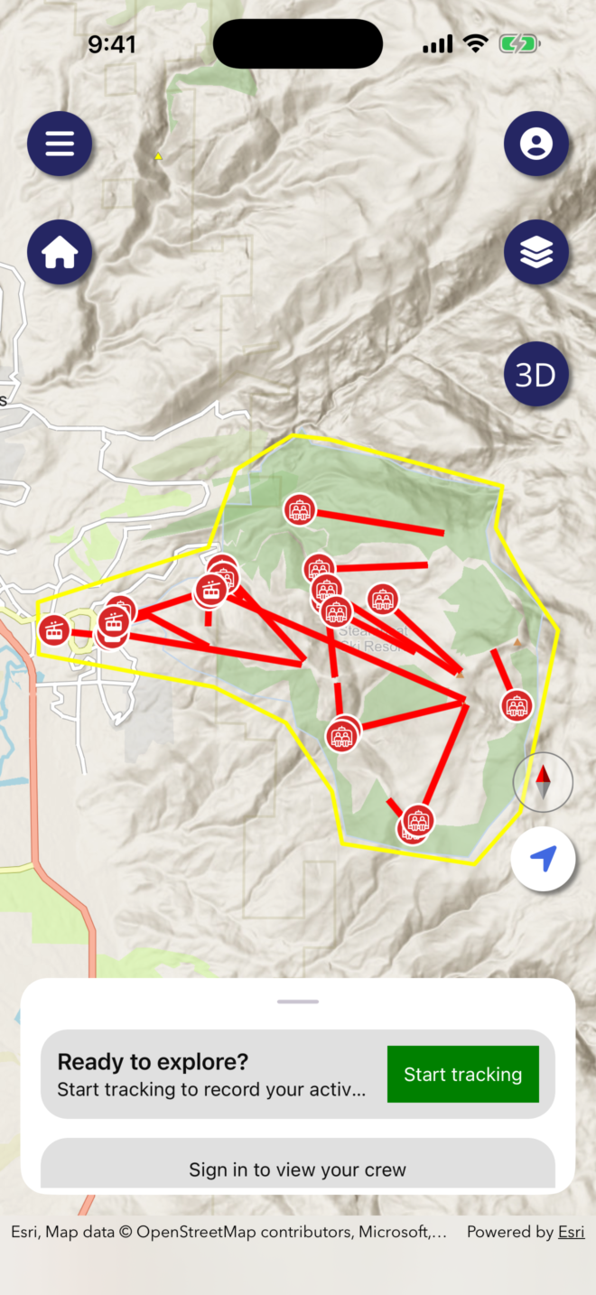 Steamboat Mountain Map map preview
